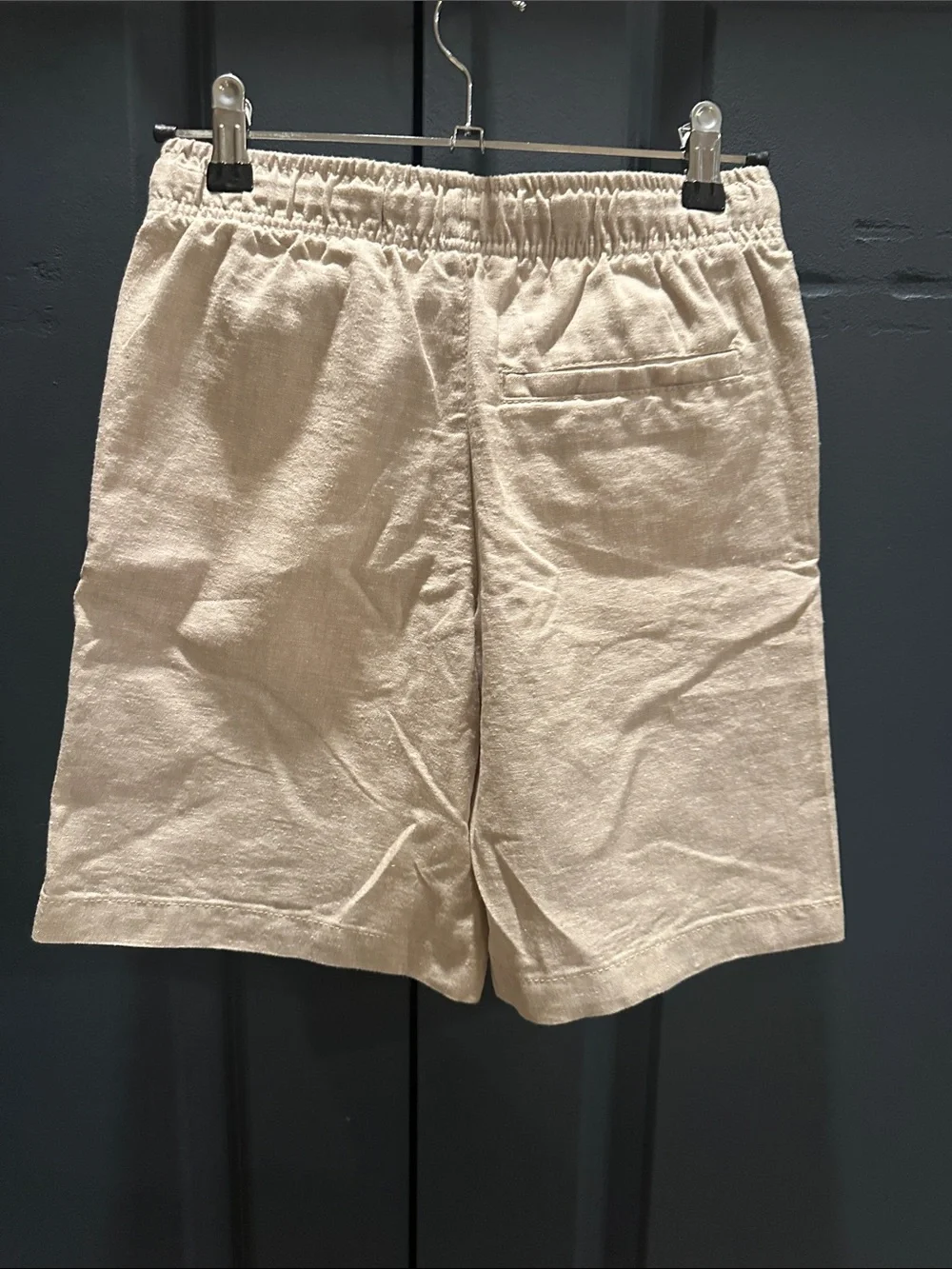 Old Navy Men's Cream Drawstring linen Shorts
